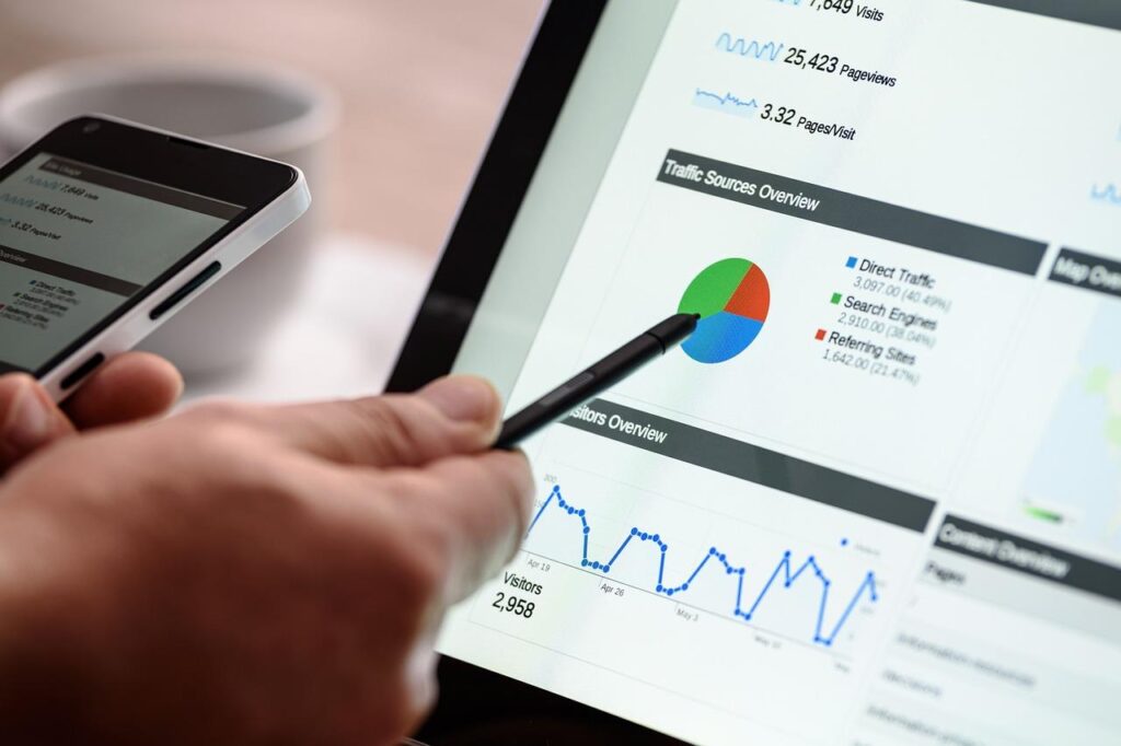 Infographic met 7 online marketingstrategieën voor tandartspraktijken: SEO, lokale marketing, contentmarketing, sociale media